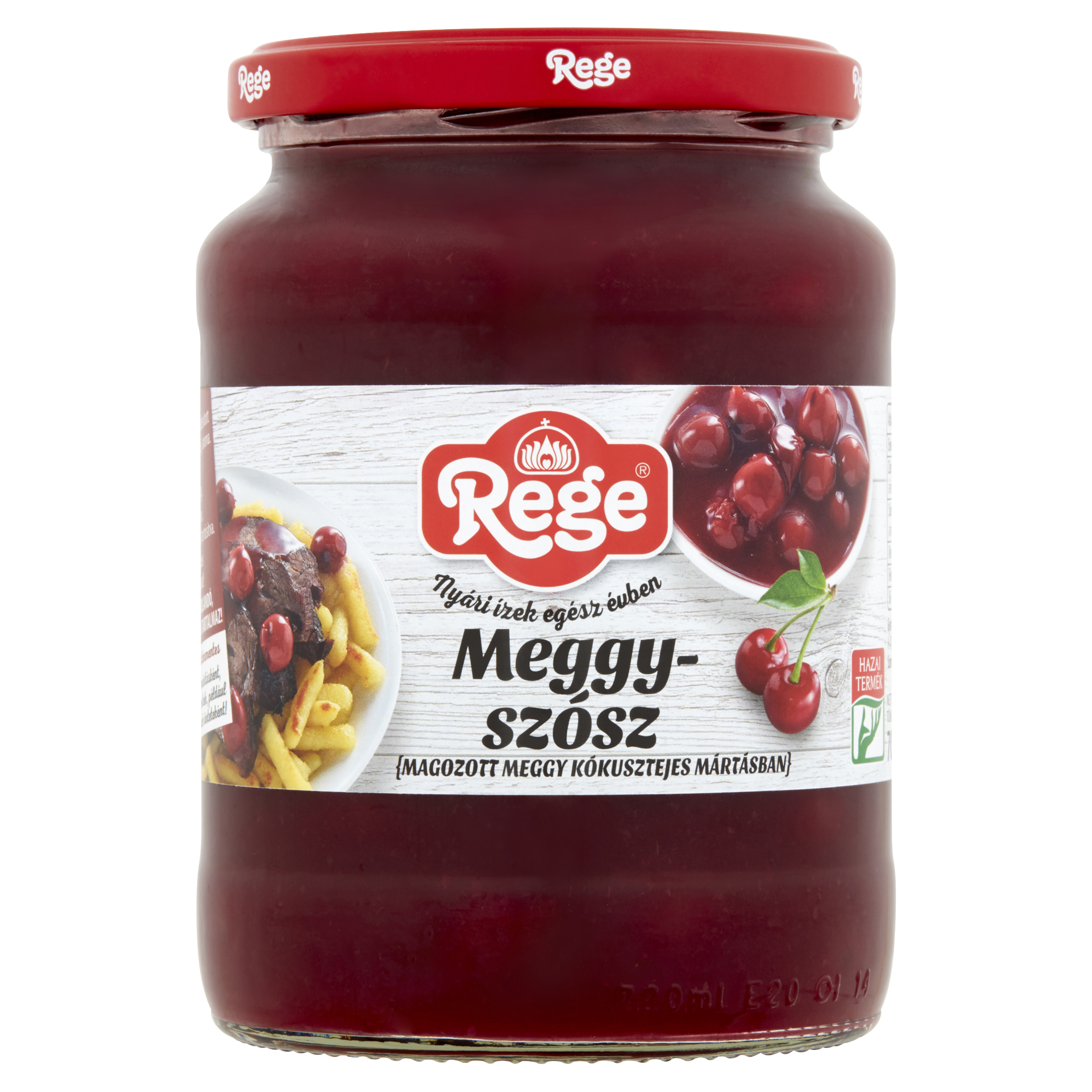 REGE meggyszósz (magozott meggy kókusztejes mártásban) 720ml